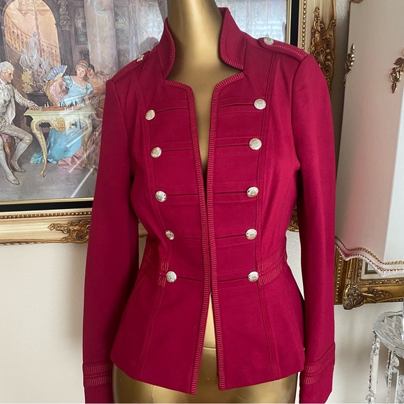 White House Black Market Jackets & Blazers - White House Black Market Trophy Military Red Jacket